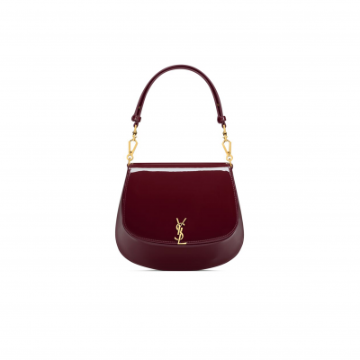 YSL VOLTAIRE TOP HANDLE IN PATENT LEATHER 800846BMIIW6413 (17.5*21*8cm)